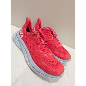 Hoka One One Clifton Edge Coral Running Shoe 1110511 HCWH Women Size 10